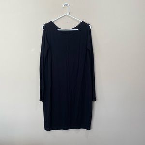 Black dress with slit on arm area